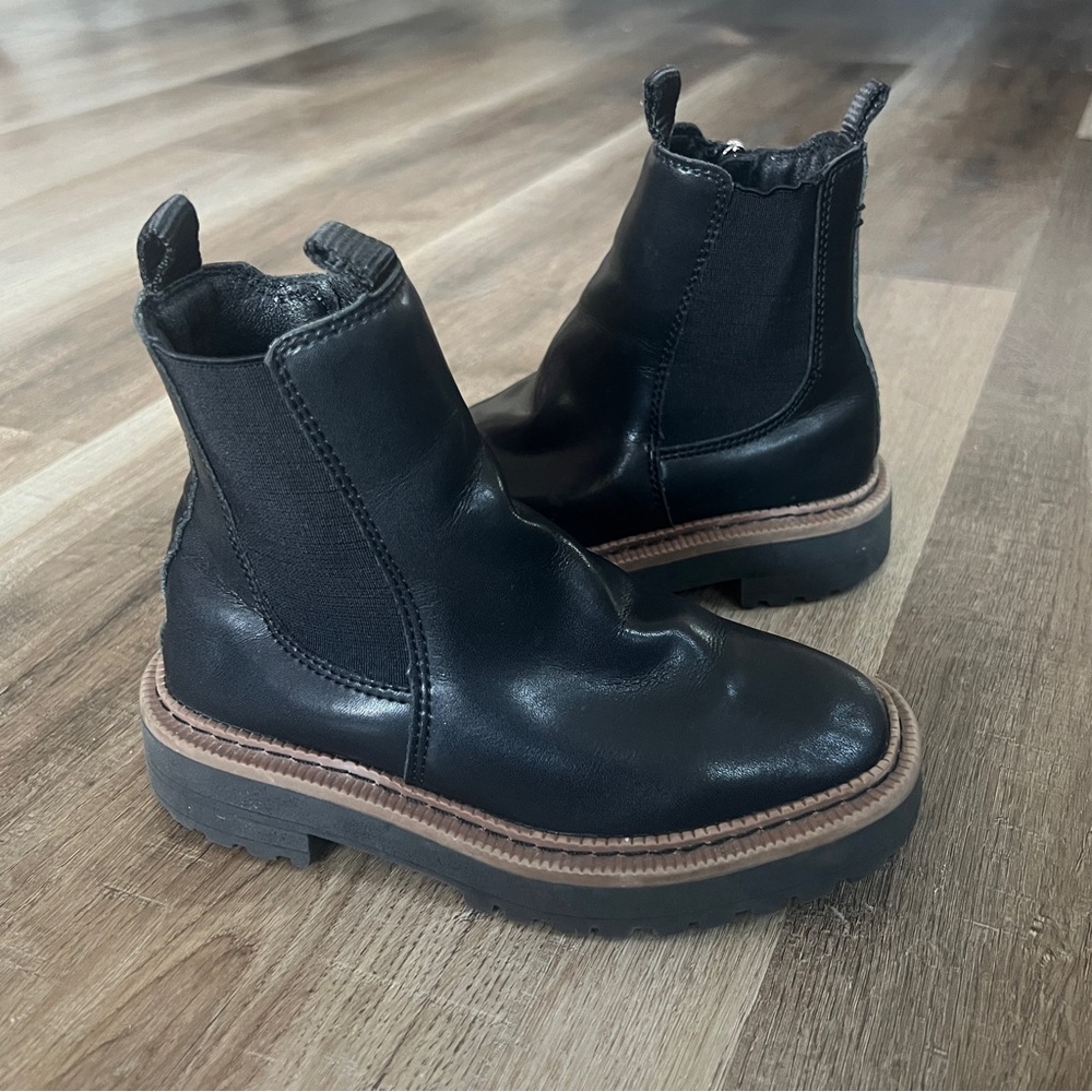 Sam Edelman Lucianna Laguna Black Kids Chelsea Boots Black Size 12